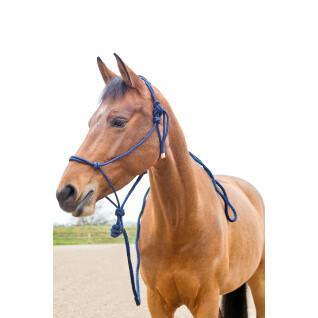 Knotted reins halter set for horses Horze