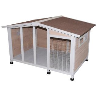 Dog house with plexiglass Kerbl Overview